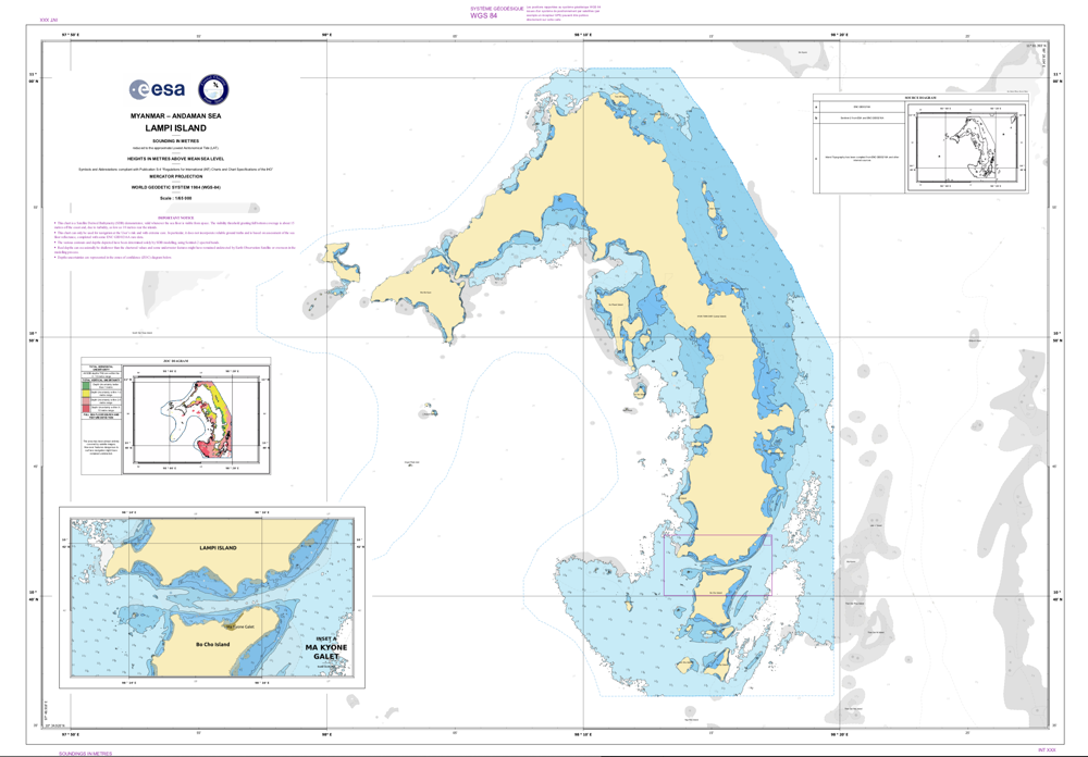 Lampi Island SDB nautical chart